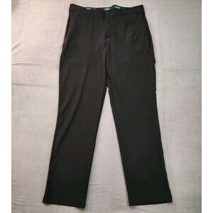 Birdie Bound Golf Pants Men 34x32 Black Performance Straight Stretch Lightweight